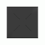 X Cross table de bistrot avec piètement noir + plateau HPL Galaxy Marble 70x70 cm_5