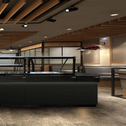 Comptoir caisse TORONTO - L1800 mm - Plan de travail en granit Noir - P900_5