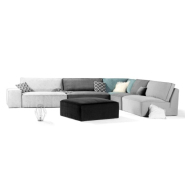 Chauffeuse d'angle 100 x 100 cm - Albi - Home Spirit - Canapé modulable fabriqué en France_5