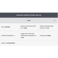 Échafaudage roulant aluminium Totem 2 Line 300 - Comabi SNC - hauteur de travail maximale 9,80 m_5