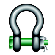 Manille Green Pin® standard - acier forgé - lyre haute résistance - axe boulonné - bâtiment, travaux publics, forestier, maritime_5