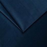 Canapé convertible ODACIO - Ouverture express 140x197 cm - Têtières réglables - Matelas 16 cm - Pieds dorés - Velours bleu nuit_5