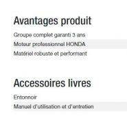 Power HXC 7500 T C5 - Groupe électrogène INTENS Kohler - Puissance max 5,70 kW - 50 Hz_5