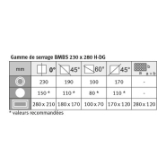 Scie à ruban Métallkraft BMBS 230x280 H-DG - hydraulique, semi-automatique, coupe angulaire de métaux_5