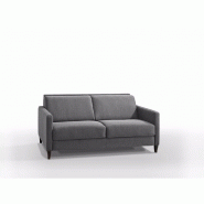 Canapé convertible express Oslo Tweed gris graphite - Couchage 140x197 cm - Matelas 16 cm - Sommier lattes Renatonisi_5