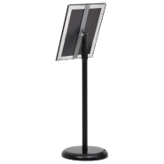 Vidaxl support d'affiche a4 sur pied noir alliage d'aluminium 51208_5