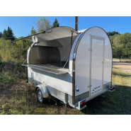 Remorque food-truck  pré équipée idéale  pour commerce ambulant mobile, sandwicherie, street food - Modèle LARGE 170/300XL_5