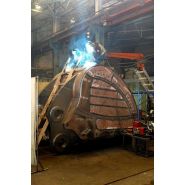 Godet rétro pour pelle Hitachi EX3600 - capacité jusqu'à plus de 40m3_5