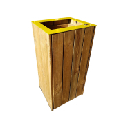 Poubelle tri sélectif en bois durable_6