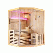 SAUNA D'ANGLE FINLANDAIS NORDICA® VAPEUR V34 (3-4 PLACES) - 150 X 150 X H.200_5