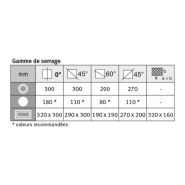 Scie à ruban hydraulique Metallkraft BMBS 300 x 320 HA-DG - Coupe angulaire de métaux de +60° à -45°_5