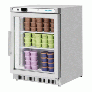 Vitrine réfrigérée négative de comptoir Série C inox 129L PC008 Polar_5