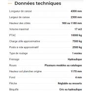 Benne Rollfarm 4317 en acier HLE pour durabilité et performance