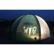 Serre de jardin octogonale pour  un espace de culture différent (10,43 m2) avec Ventilation par la pose d'un filet sur la porte- IGLOO avec ou sans tablette_5