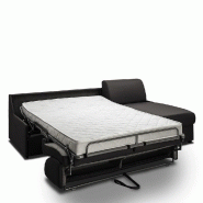 Canapé d'angle convertible express gris graphite - gain de place - couchage 140 cm - matelas Excellence Literie 14 cm_5