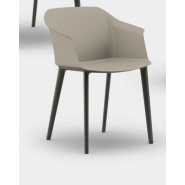 Lot de 4 fauteuils MIZA en polypropylène noir - Piétement 4 pieds - Référence 7980 FR125 - Certifié EN 16139:2013_5