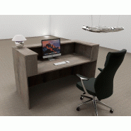 Bureau d'accueil Delta First monocolor - Mobel Linea - 164, Chêne grisé_0