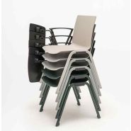 SHEILA - Chaise empilable, polyvalente, structure en polypropylène, options personnalisables_5