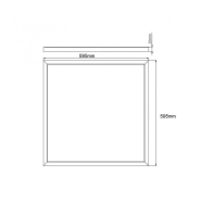 Dalle LED - 60x60 cm - 40W 3000K - Réf DAL606040W3K - panneau extra plat encastrable_5