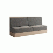Armoire lit escamotable VERTIGO SOFA Taupe avec canapé gris - Couchage 140x200 cm - Système d'ouverture assistée_5