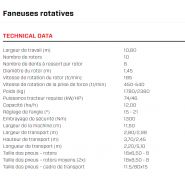 Spider 1100/10 - Faneuse rotative robuste et professionnelle avec 10 rotors - SIP - Largeur de travail 10,80 m_5