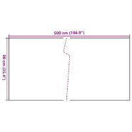 Vidaxl paravent de balcon noir 500x90 cm résine tressée 156302_5