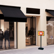 Porte-affiche vertical Cadro-Clic® A4 simple-face pied 133 cm noir Réf : 214025NR_5