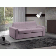 Canapé-lit 2-3 places MASTER convertible express 120 cm en cuir parme - Matelas 18 cm inclus_5