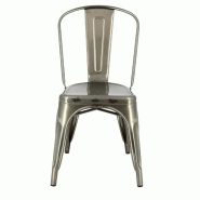 Chaise restaurant métal Chicago - GRIS_5