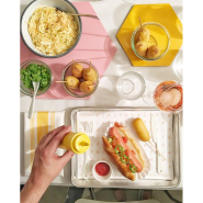 6 bocaux en verre Weck® Droit 370 ml - couvercles en verre et joints inclus (clips non inclus) - WN000005_5