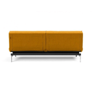 Innovation Living - Canapé-lit SPLITBACK Chrome convertible 115x210 cm - Tissu Elegance Burned Curry_5
