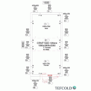 Chambre froide négative 6,82 m3 (1500 x 3000 x 2200 mm) avec monobloc de paroi_5