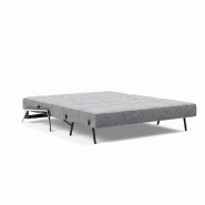 Innovation Living - Canapé design Cubed 02 Alu convertible 160x200 cm - tissu Twist Granite_5