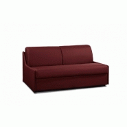 Canapé convertible France Matelas 16cm - Système Express - Sommier à lattes 160cm - Microfibre Bordeaux - Fabrication italienne_5