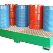 Bac de rétention métallique en acier - Stockage 1, 2 ou 4 fûts de 220 à 1050 L ou cubitainers 1000 L_5