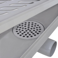 Vidaxl drain de douche linéaire 1030x140 mm acier inoxydable 142188_5