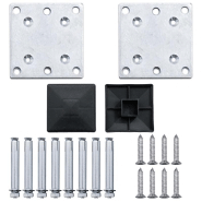 Vidaxl clôture de jardin wpc 699x106 cm gris 3053249_5