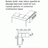 Bureau d'angle avec retour crédence design X9- Officity - 172, Droite, Orme gris_5