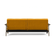 Canapé-lit design Innovation Living Splitback Frej - Convertible 115x210 cm - Chêne fumé - Tissu Elegance Burned Curry_5