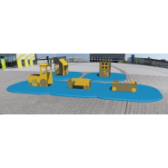 Wagon de petit train ou locomotive - Collection Concarneau - Référence BTCAB03 - Panneaux HPL, plancher antidérapant, châssis inox_5