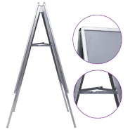 Vidaxl support d'affiche a1 pour clients aluminium 51203_5