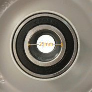 16x6.50-8 Grass Lawnmower Wheel 4ply P332 Tyre Steel Rim 25mm Bearings 65mm Hub_5