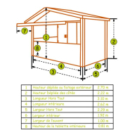 Chalet pliable 3 m - Bois ÉPICÉA sapin du Nord 21 mm - Modulable, mobile et empilable_5