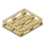 Cloueuse adaptée pour palettes à 3 semelles ou périmétriques