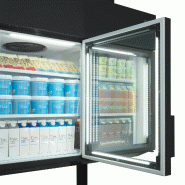 Congélateur armoire de supermarché MTF210B Noir TEFCOLD_5
