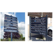 Panneau de signalisation design novateur et personnalisable - Gamme ARCHITEKT avec laquage sur demande_5