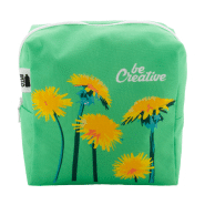 Trousse de maquillage personnalisée - forme carrée en polyester RPET 600D - impression sublimation_5