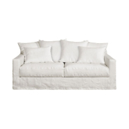 Canapé 3 places Biarritz 206 cm - Home Spirit - Confort haut de gamme en lin déhoussable_5