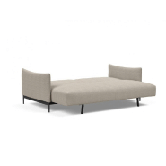 Canapé design convertible Malloy - Innovation Living - pieds métal - lit 150x200cm - tissu Kenya Gravel_5