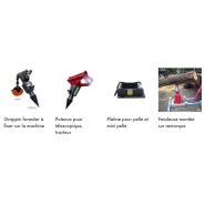 Fendeuse à vis M1 5.2 K LASCO - Cône de 28 cm - Compatible mini-pelle, chargeuse, tracteur_5